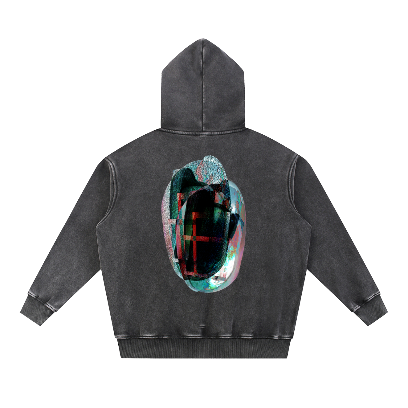 IFW Gemstone Snow Wash Fleece Oversize Hoodie